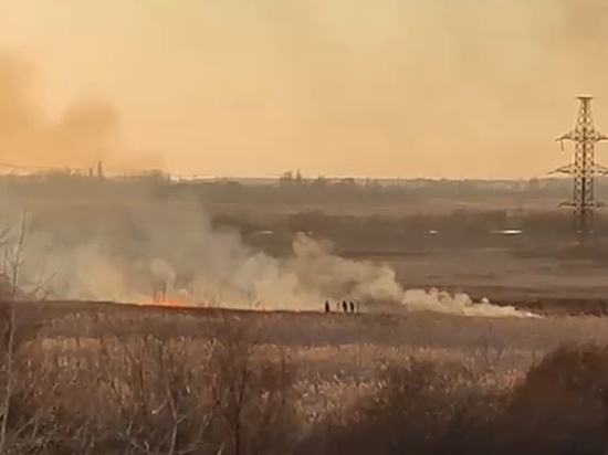 Спасатели потушили крупный пожар в Азовском районе спустя девять часов