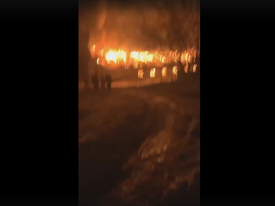 В Глебкове Рыбновского района сгорела ферма