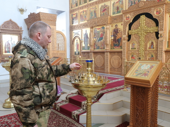 Калужские росгвардейцы приняли участие в молебне о здравии военнослужащих, участвующих в спецоперации