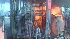В Кстове вспыхнула нефтебаза: видео очага пожара