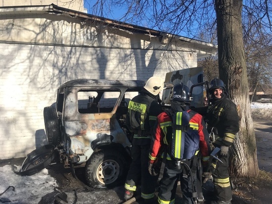 Во Владимире в микрорайоне Энергетик сгорел автомобиль