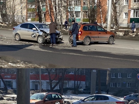 В Пензе дорогу не поделили две иномарки
