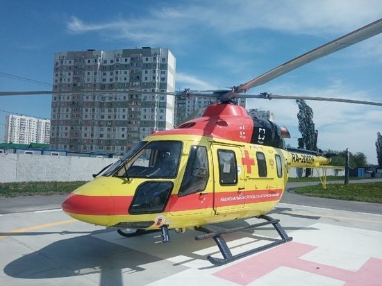 Курский вертолет санавиации доставил в Москву 11-летнюю девочку для операции на сердце