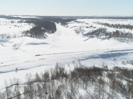 В поселке под Казанью МЧС нашли с беспилотника скопление снега