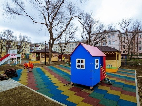 В Невинномысске завершают реконструкцию детского сада на улице Гагарина