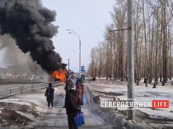 ЧП произошло днём 25 марта на Архангельском шоссе