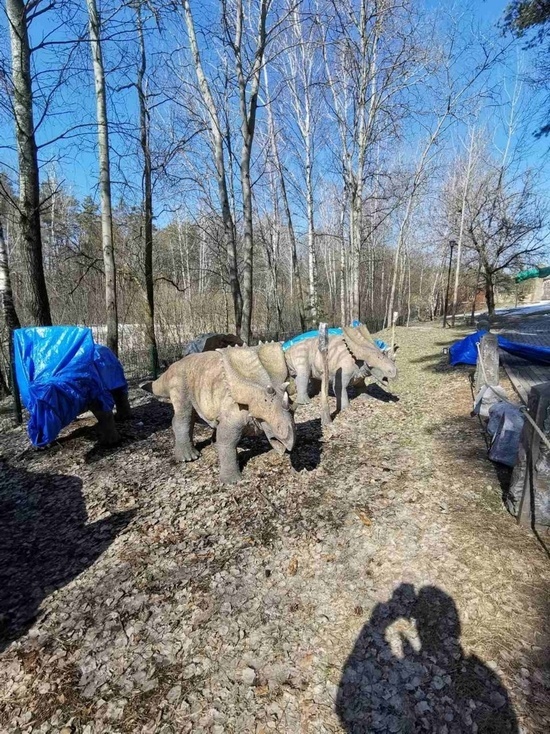 Белгородский динопарк «оживляет» динозавров