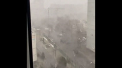 По столице пронесся снежный ураган: видео стихии