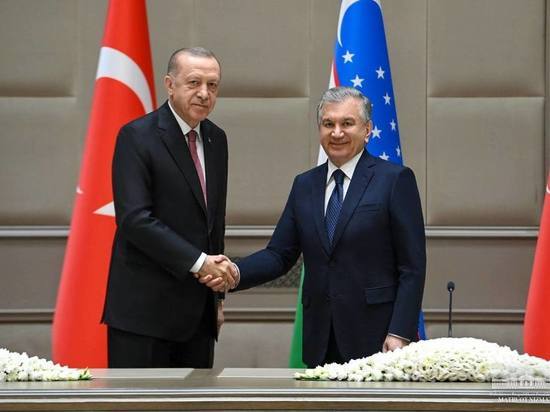 Эрдоган и Мирзиёев запустили в Узбекистане новую ТЭС