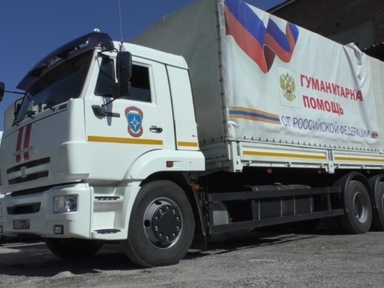 Новый гуманитарный конвой доставил в ЛНР стройматериалы и продукты
