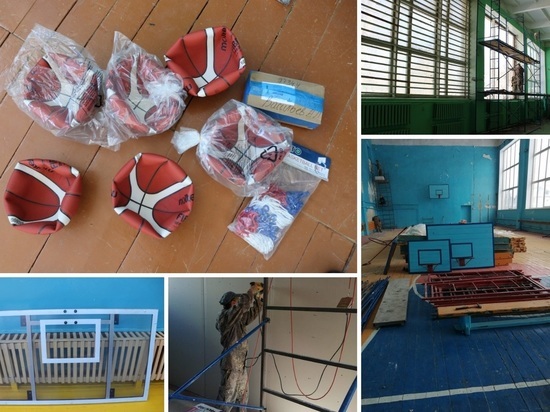 В Тамбовской области приступили к ремонту школьных спортзалов