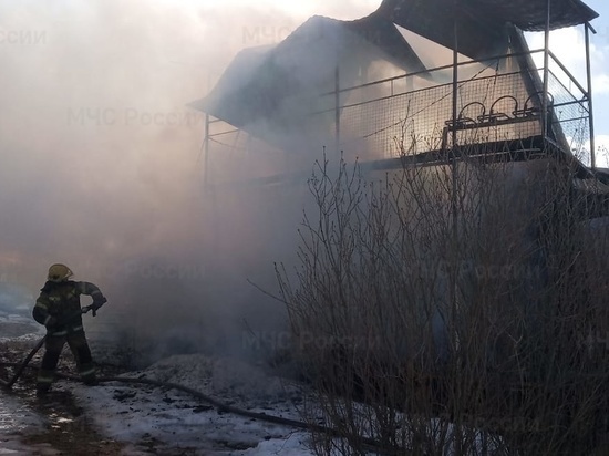 Жилой дом сгорел под Боровском