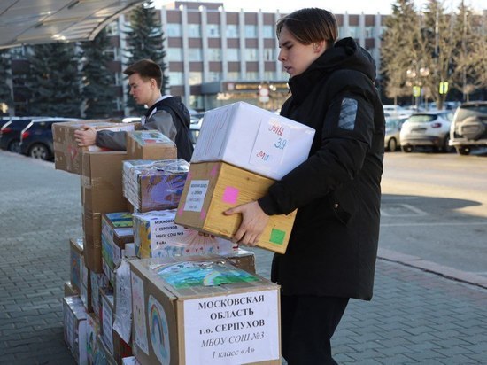Первая партия сладостей для детей Донбасса отправлена из Серпухова