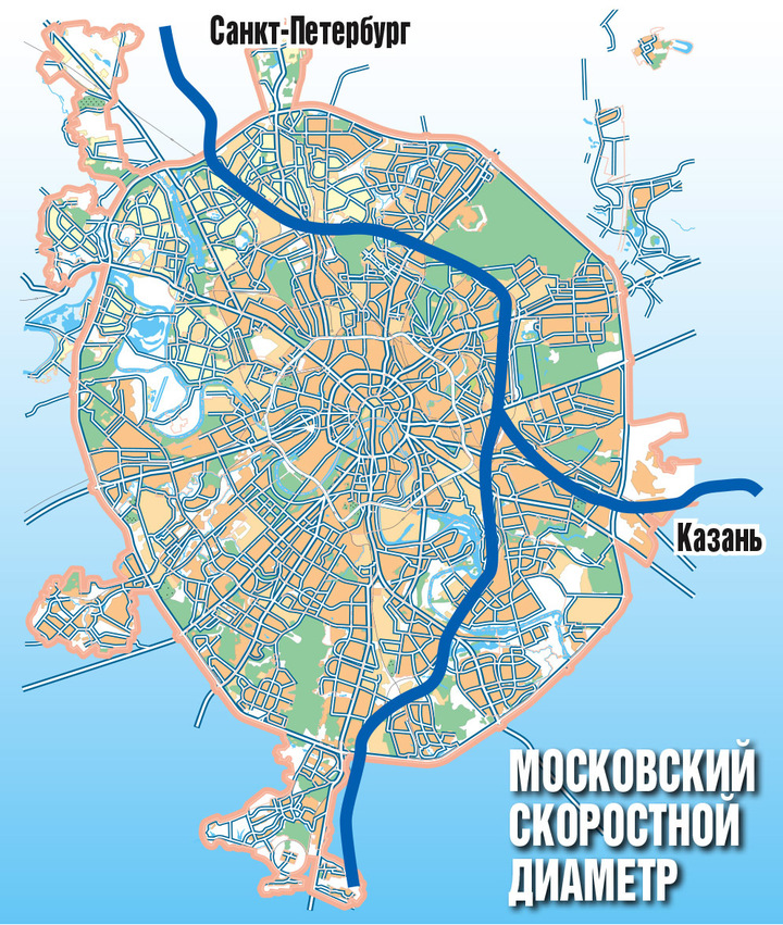 Как пройдет мсд на карте схеме москвы