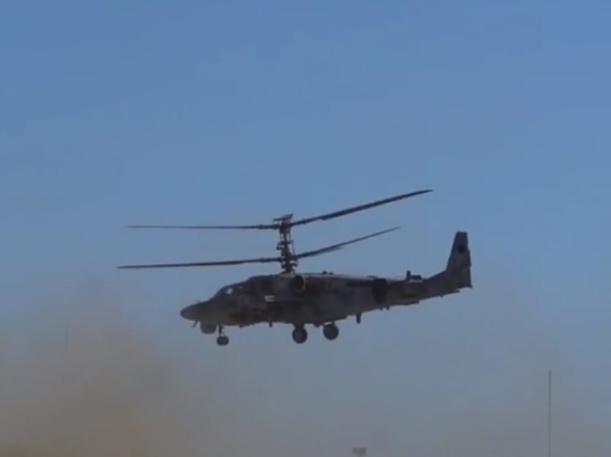 Минобороны опубликовало видео уничтожения позиций ВСУ вертолетами Ка-52