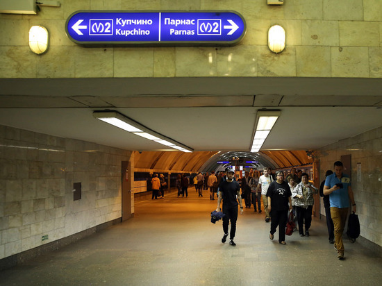 Поезда на «синей» ветке петербургского метро курсируют с увеличенным интервалом