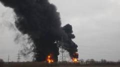 Очевидец - о пожаре на нефтебазе в Белгороде 