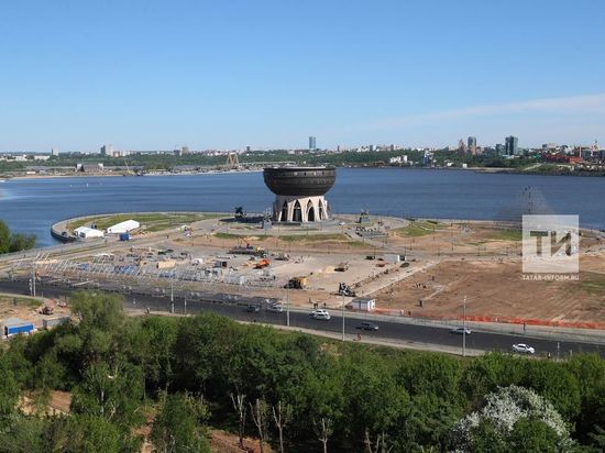На набережной Казанки у Чаши оборудуют новый парк