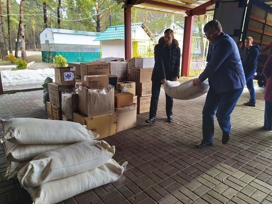 В Курскую область прибыла гуманитарная помощь из Санкт-Петербурга для детей из Донецка