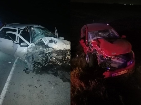 В Ростовской области водитель легковушки погиб в лобовом ДТП