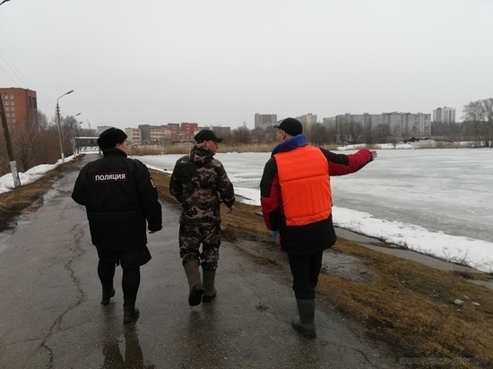 Пензенцев продолжают предостерегать от выхода на хрупкий лед
