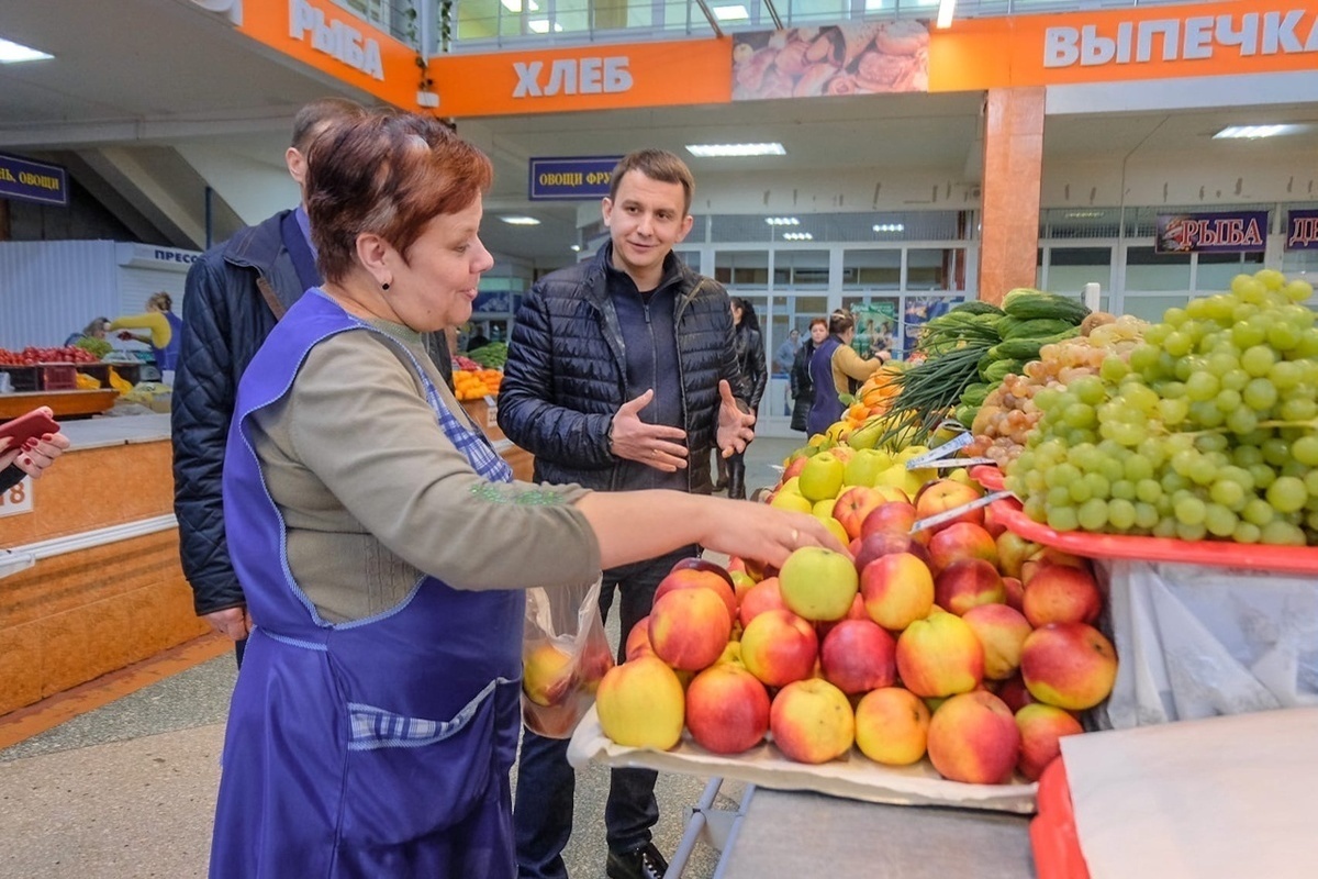 Мэр Курска: "На Центральном рынке появится сельскохозяйственный"