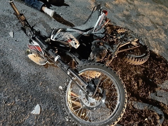 В Хакасии семиклассник попал в одиночное ДТП на мотоцикле