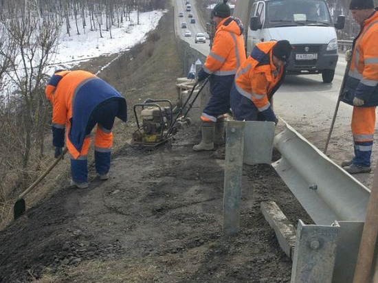 Провал дороги на Щекинском шоссе устранят до конца недели