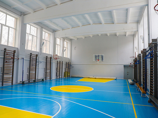 В тульской школе в рамках проекта «Народный бюджет» отремонтировали спортзал