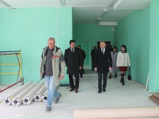В Дмитриеве Курской области на 90% выполнены работы по возведению детского сада