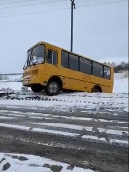 В Ярославской области автобус со школьниками улетел в кювет