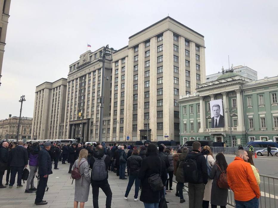 Как проходит церемония прощания с Жириновским в Москве 