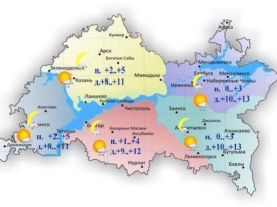 Туман и потепление до 13 градусов ожидается в Татарстане 9 апреля