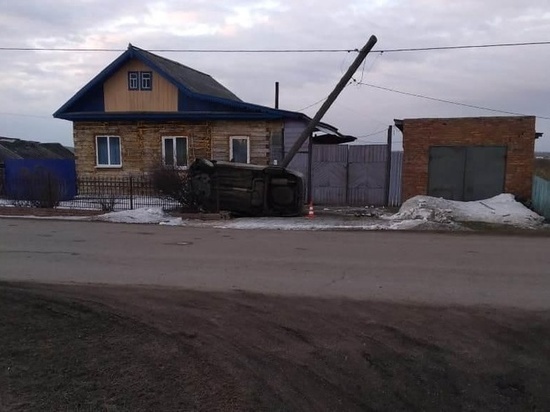 В Омской области нетрезвый водитель на «Ладе» врезался в световую опору
