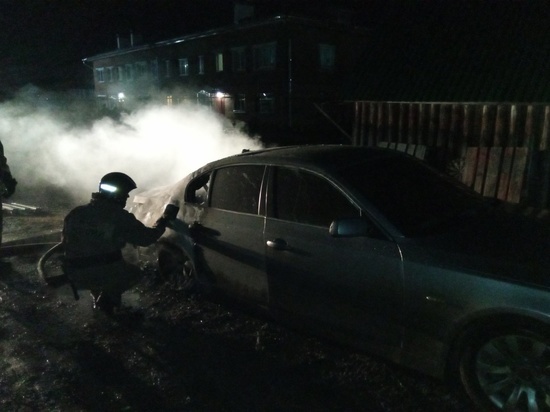 В Собинском районе сгорел автомобиль