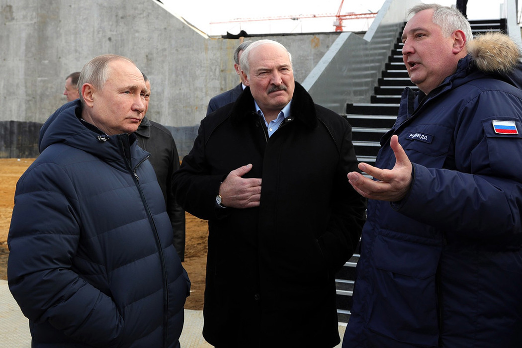 Рогозин показал Путину и Лукашенко, как строится "Восточный": кадры с космодрома