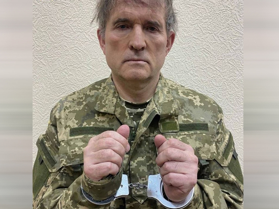 СБУ опубликовала еще одно фото Медведчука в наручниках