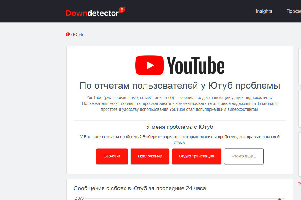 Сбой ютуб новости. Youtube главная. Downdetector. Youtube сбой. Мтс сбой связи сегодня.