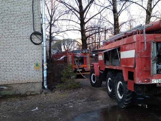 Из горящего дома в Малой Вишере вывели 32 человека