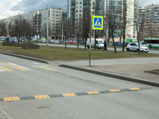 В Петербурге появятся «лежачие полицейские» на 58 дорожных переходах