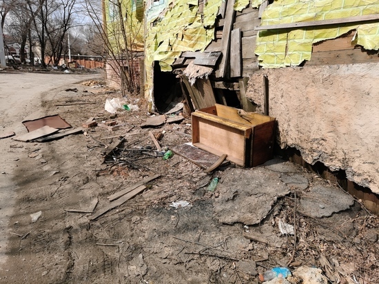След цивилизации потерялся в мусорной свалке в центре Хабаровска