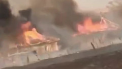 В Кемеровской области из-за поджога травы сгорело несколько домов