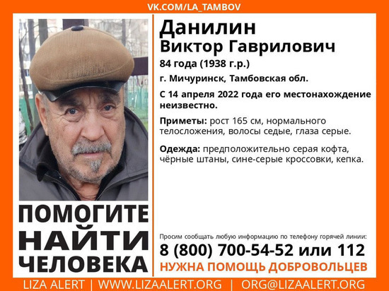 В Тамбовской области уже четыре дня ищут пропавшего пенсионера