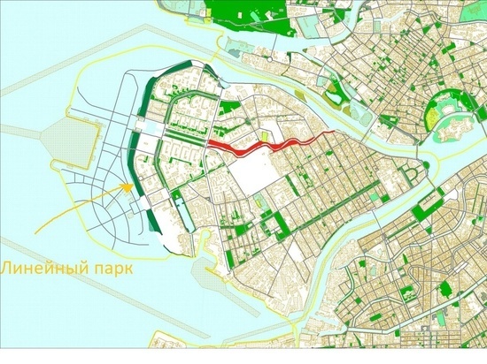 Новый парк на Васильевском острове могут украсить сухие фонтаны и светящиеся зайцы