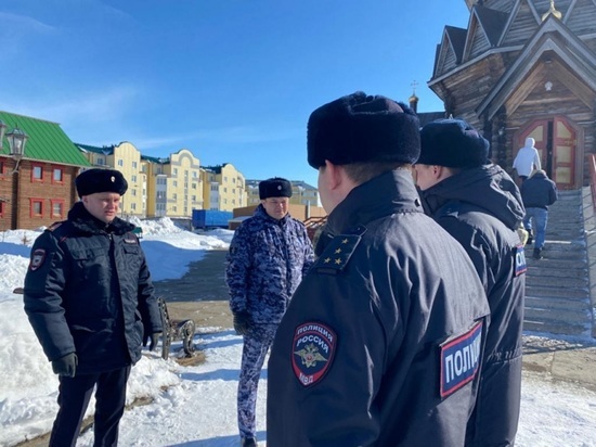 Стражи порядка следили за тем, чтобы Вербное воскресенье в округе прошло спокойно