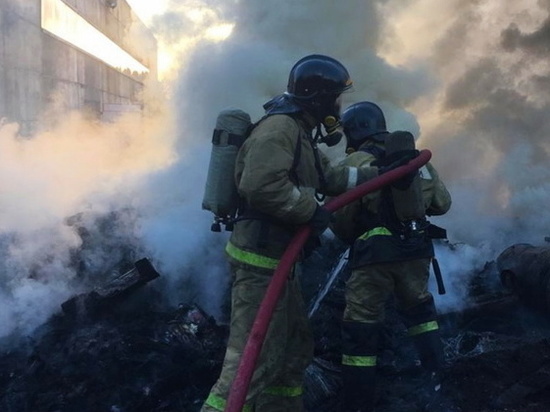Пожарные до шести утра тушили постройку в деревне Оржицы