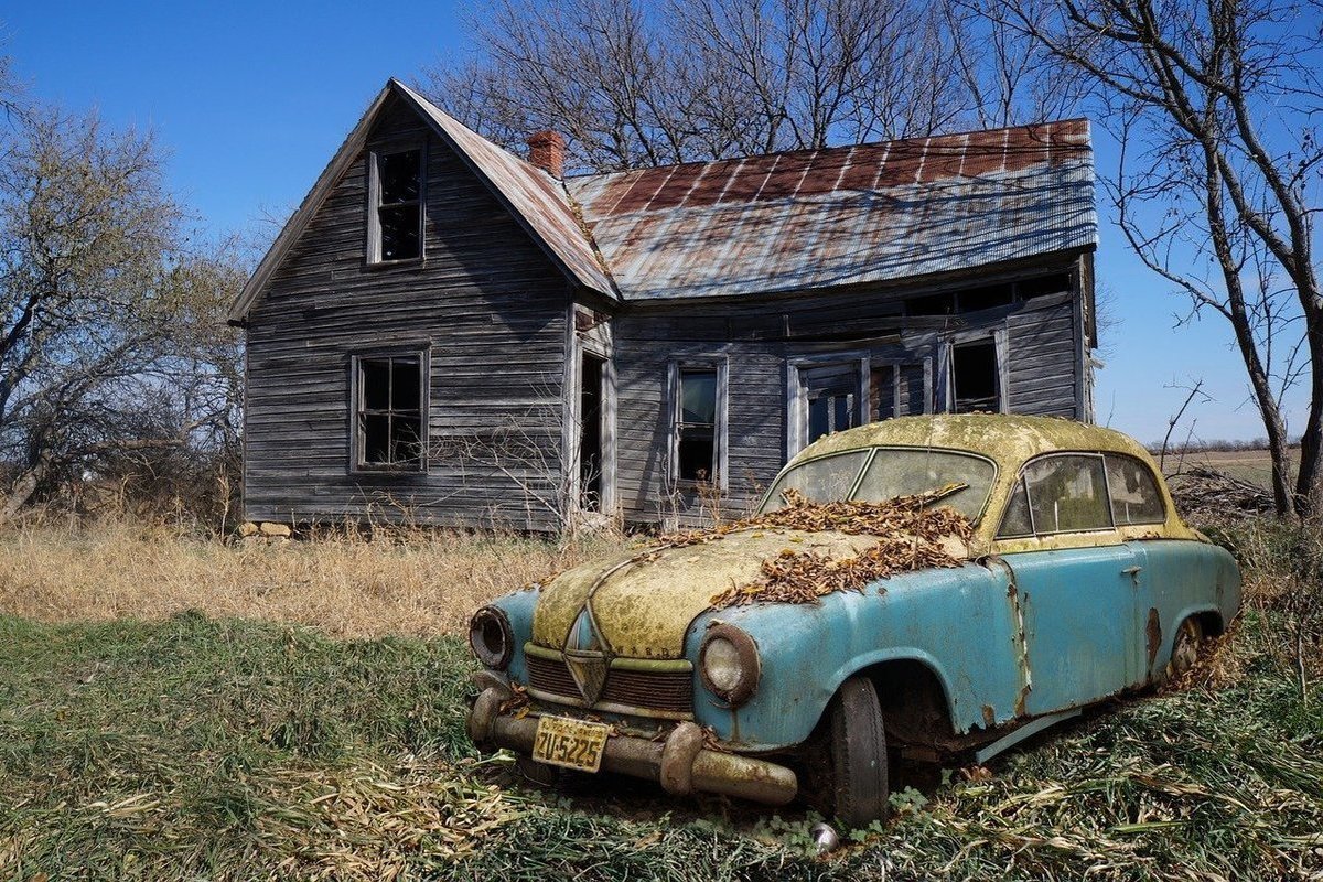 Ford 1949 заброшенный