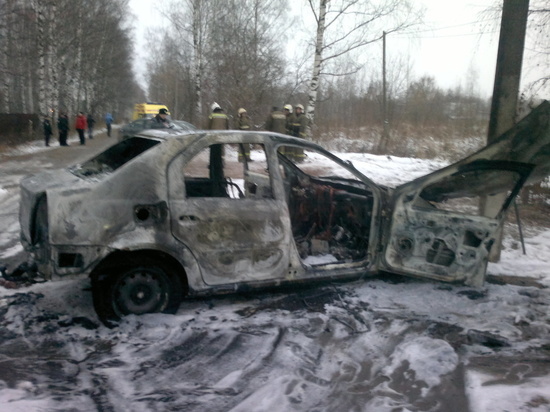 В Ивановской области сгорел очередной автомобиль