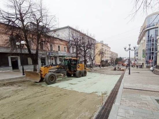 В Пензе улицу Московскую готовят к укладке плитки