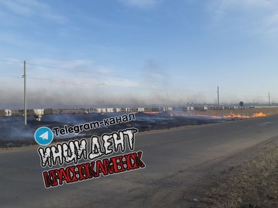 В МЧС опровергли данные о пострадавшем на степном пожаре КамАЗе в Краснокаменске